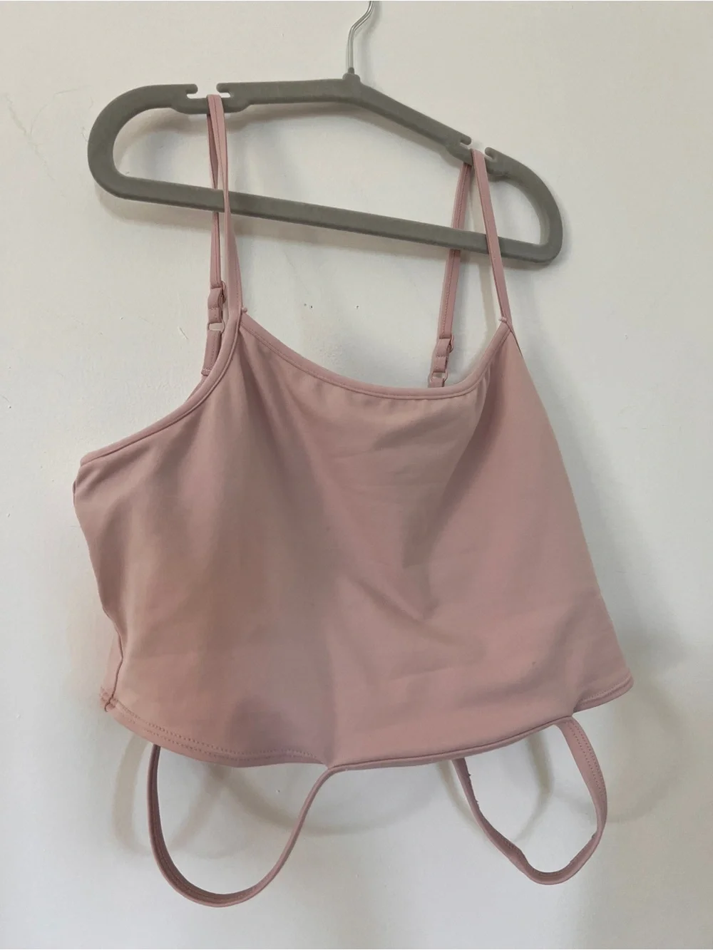 Alo S Light Pink Strappy Crop Tank Top